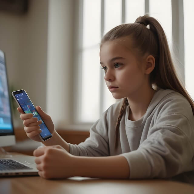 young girl betting on website sports apps 2 2